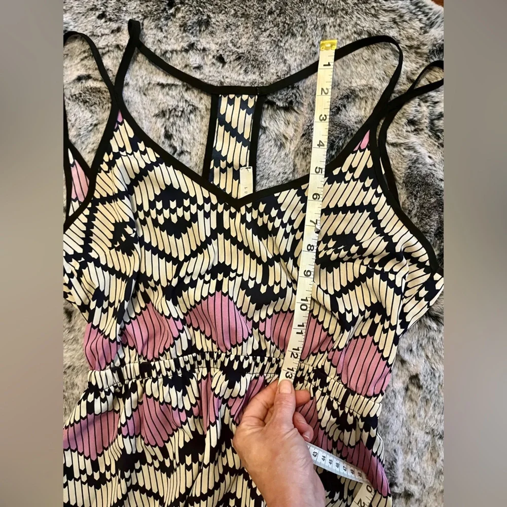 Lush Nordstrom Geometric print mini dress pink, white, navy Small EUC - Picture 12 of 14